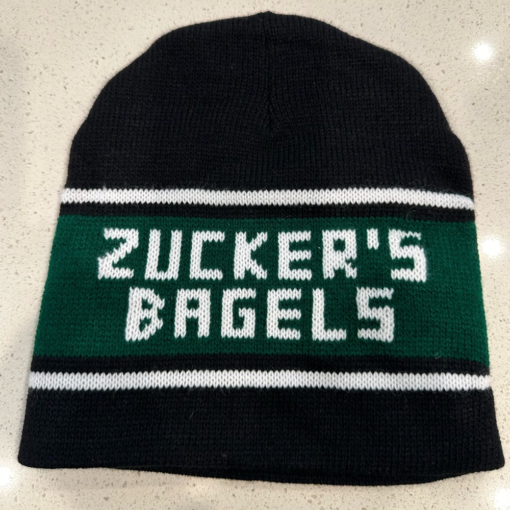 Zucker’s Bagels Winter hat “Knit hats” black/green